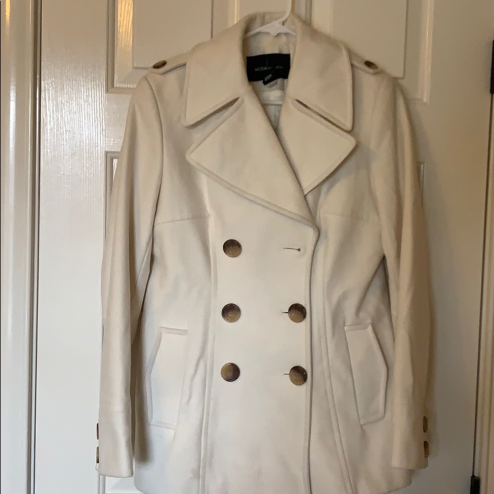 White Wool peacoat